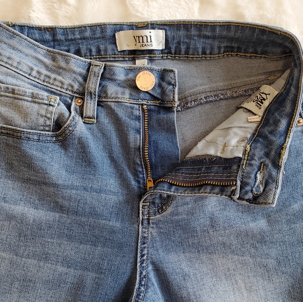 YMI High Rise Super Flare Rip+Tear Jeans - Picture 8 of 10